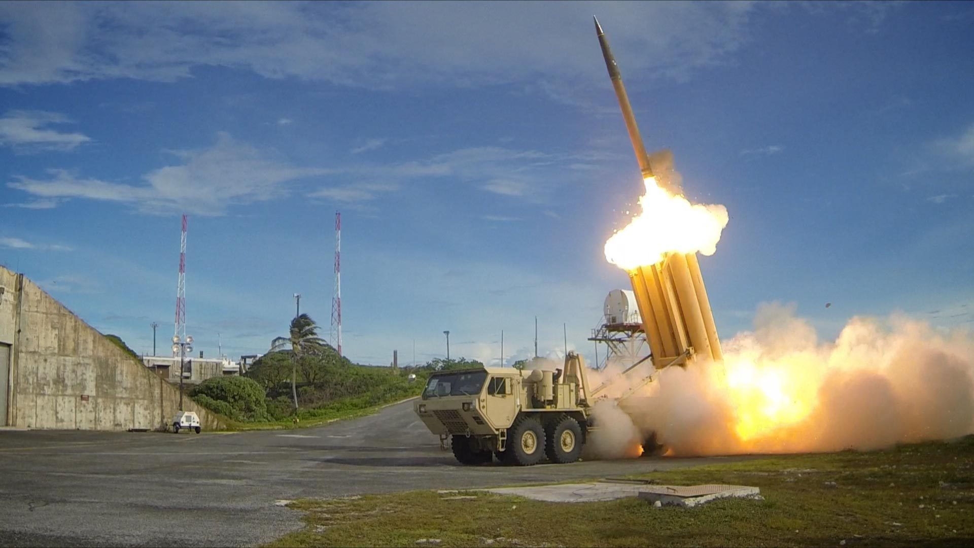 The First Of Two Terminal High Altitude Area Defense 28thaad29 Interceptors Is Launched During A Successful Intercept Test Us Army.jpg