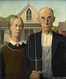 250px Grant Wood American Gothic Google Art Project.jpg